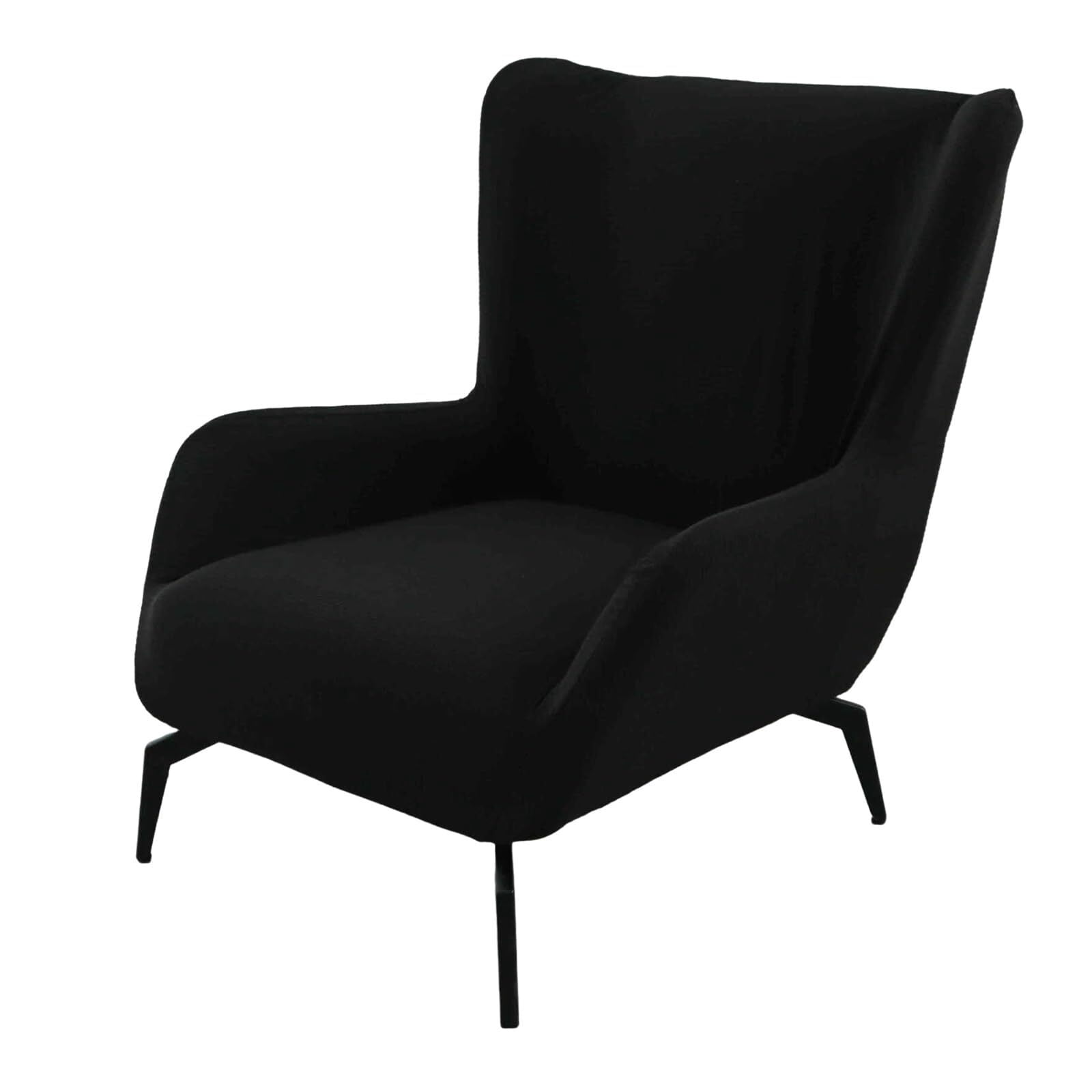 BH-JJSMGS Mid Century Modern Accent Chair Cover Jacquard Armchair Slipcover Soft Armchair Sofa Covers Removable Washable Chair Covers with Arms Furniture Protector for Living Room