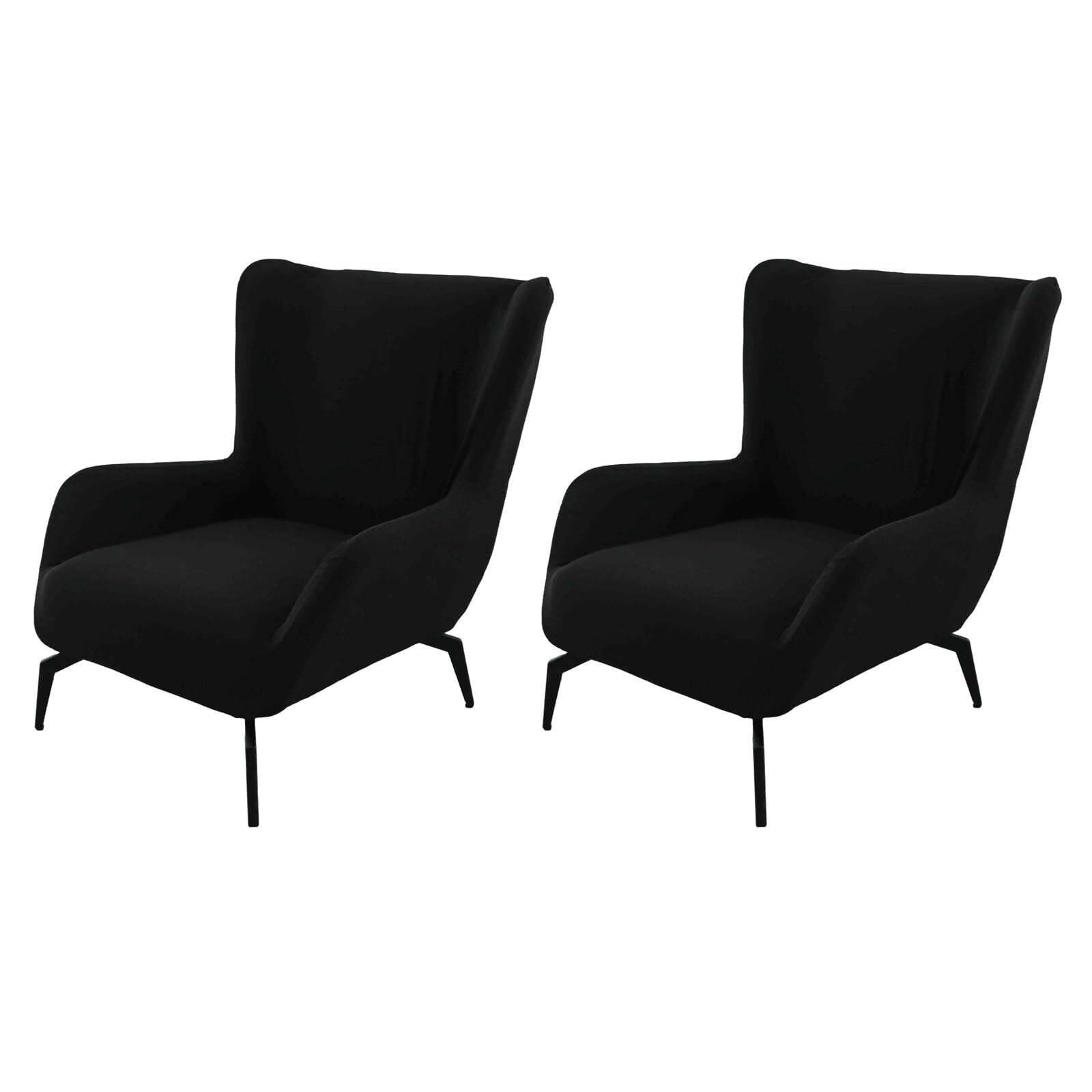 BH-JJSMGS Mid Century Modern Accent Chair Cover Jacquard Armchair Slipcover Soft Armchair Sofa Covers Removable Washable Chair Covers with Arms Furniture Protector for Living Room