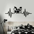 thumbnail image 1 of BH-JJSMGS Music Wall Sticker Drum Set Drummer Musician Music Lover Wall Sticker Music Room Decoration Teen Vinyl Home Decor Wallpaper decal, 1 of 3