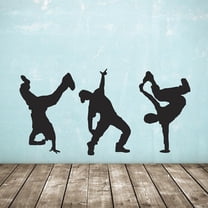BH-JJSMGS Street Hip hop Dance Wall Sticker Vinyl Hip hop Dancer Detachable Room Decoration Poster