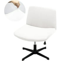 BH-JJSMGS Stretch Cross Legged Office Chair CoversWide Office Chair Cover Modern Swivel Vanity Chair Slipcover for Living Room Bedroom Accent Chair