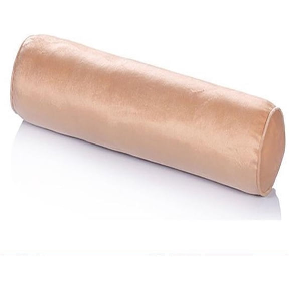 BH-JJSMGS Velvet Round Cervical Roll Cylinder Bolster Sleep Pillow with Removable Washable Cover, Full Moon Bolster for Knee/Leg/Neck Round Cylinder Pillow for Sleeping on Side or Back