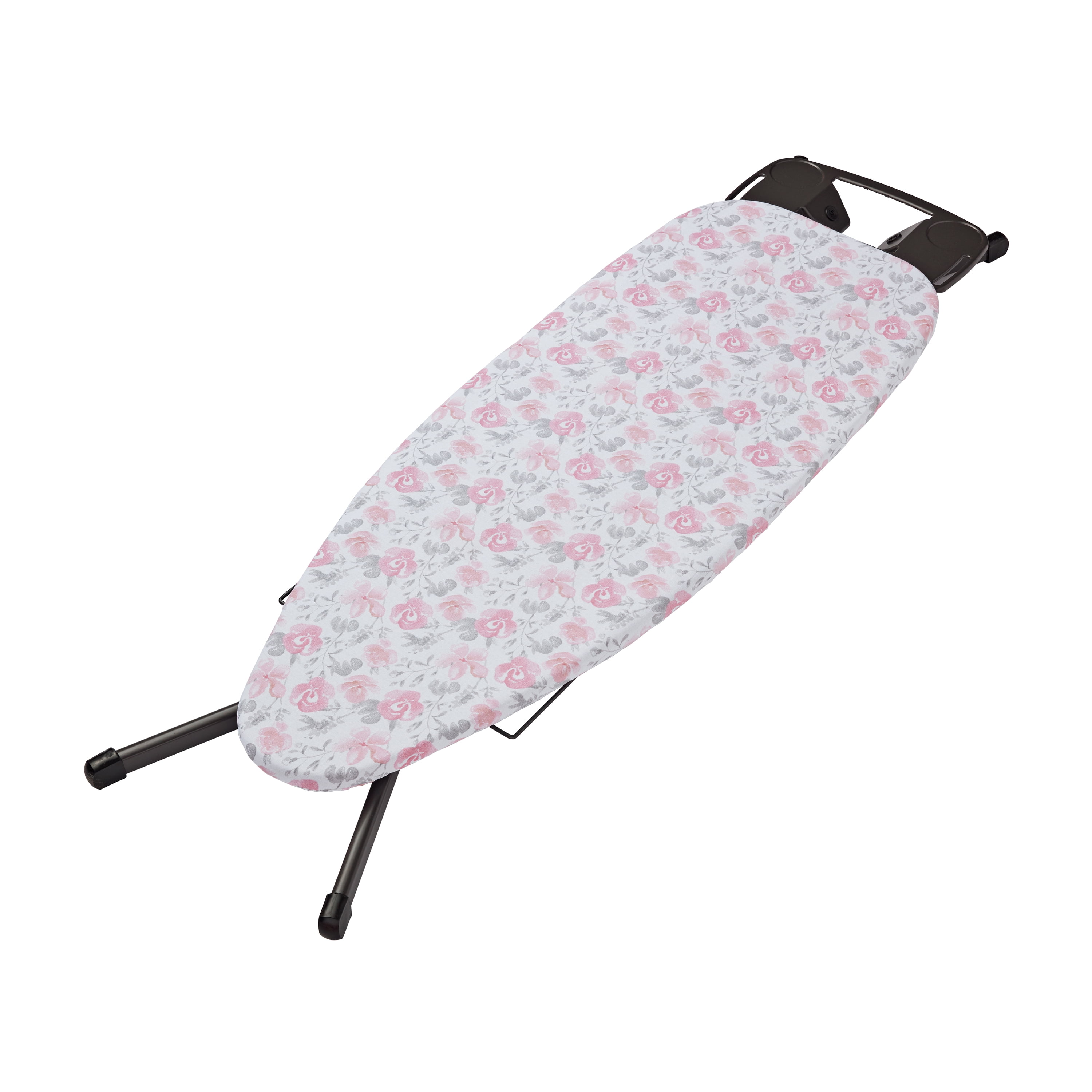 Better Homes & Gardens Ironing Board Cover - 18x54, Cotton, Recycled Polyester, Felt Padded, Reversible, Scorch Resistant, Multicolor Mayflower, Floral Pattern to Solid Rose