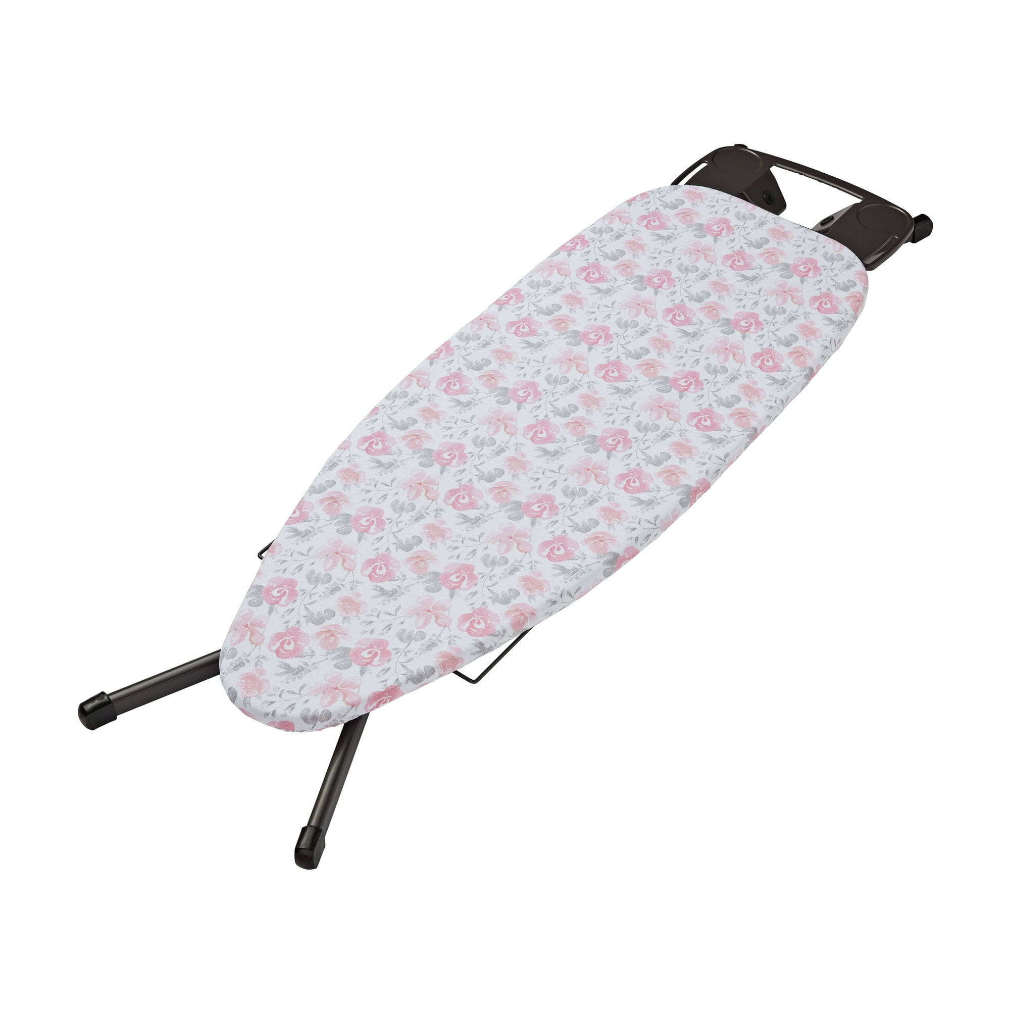 Better Homes & Gardens Ironing Board Cover - 18x54, Cotton, Recycled Polyester, Felt Padded, Reversible, Scorch Resistant, Multicolor Mayflower, Floral Pattern to Solid Rose