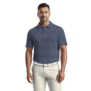 Ben Hogan Men's & Big Men's Performance Geometric Confetti Short Sleeve Golf Polo Shirt, Sizes S-5XL