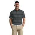 thumbnail image 1 of Ben Hogan Men's & Big Men's Performance Texture Stripe Short Sleeve Golf Polo Shirt, Sizes S-3XL, 1 of 7
