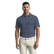 Ben Hogan Men's & Big Men's Performance Geometric Confetti Short Sleeve Golf Polo Shirt, Sizes S-5XL