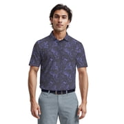 Ben Hogan Men's & Big Men's Performance Nocturnal Tropical Short Sleeve Golf Polo Shirt, Sizes S-5XL