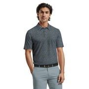 Ben Hogan Men's & Big Men's Performance Micro Fall Leaf Short Sleeve Golf Polo Shirt, Sizes S-5XL