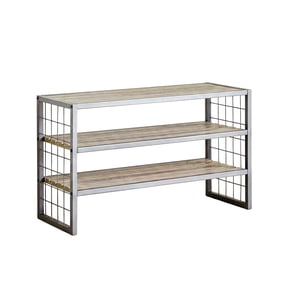 Better Homes & Gardens Farmhouse 3 Tier Shoe Rack, Gray, 30" W x 12" D x 18" H