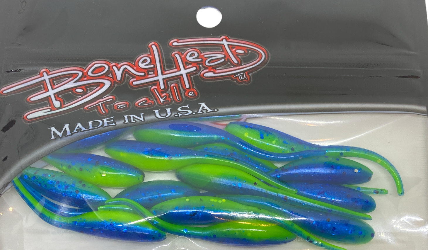 BoneHead Tackle Slim S2 Blue Crappie Bait Durable Plastic - Walmart.com
