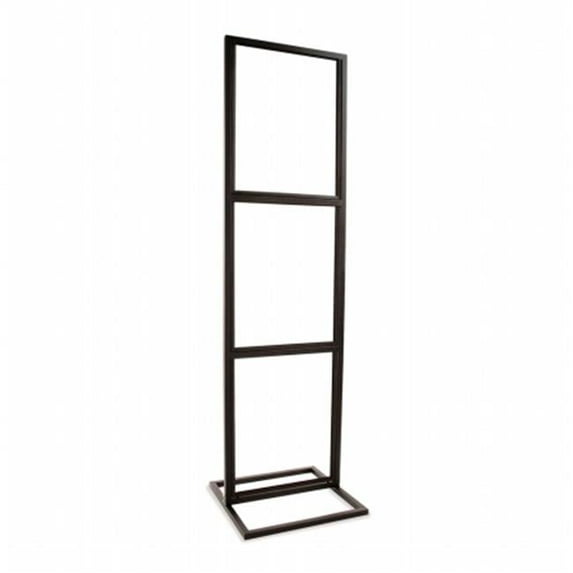 BH77 - MAB 22 x 28 in. Triple Bulletin Sign Holder With Rectangular Tubing Base