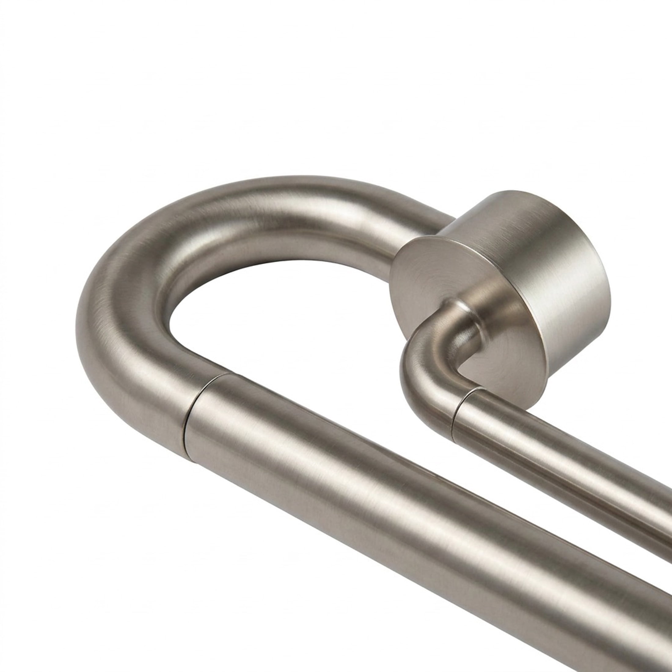 Better Homes & Gardens Satin Nickel Adjustable Double Curtain Rod Set, 1 in and 5/8 in, 32-120 in