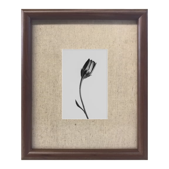 Better Homes and Gardens 4” x 6” Picture Frame with Linen Mat Tabletop or Wall Photo Frame - Whitmore Collection