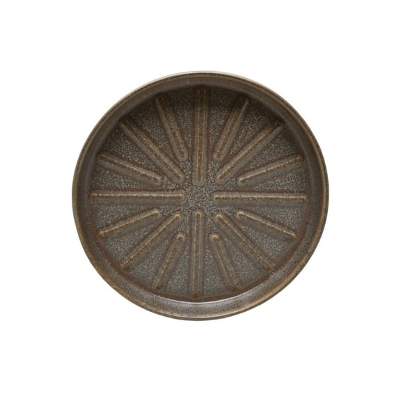 Better Homes & Gardens 12 inch Gray Ceramic Planter Saucer