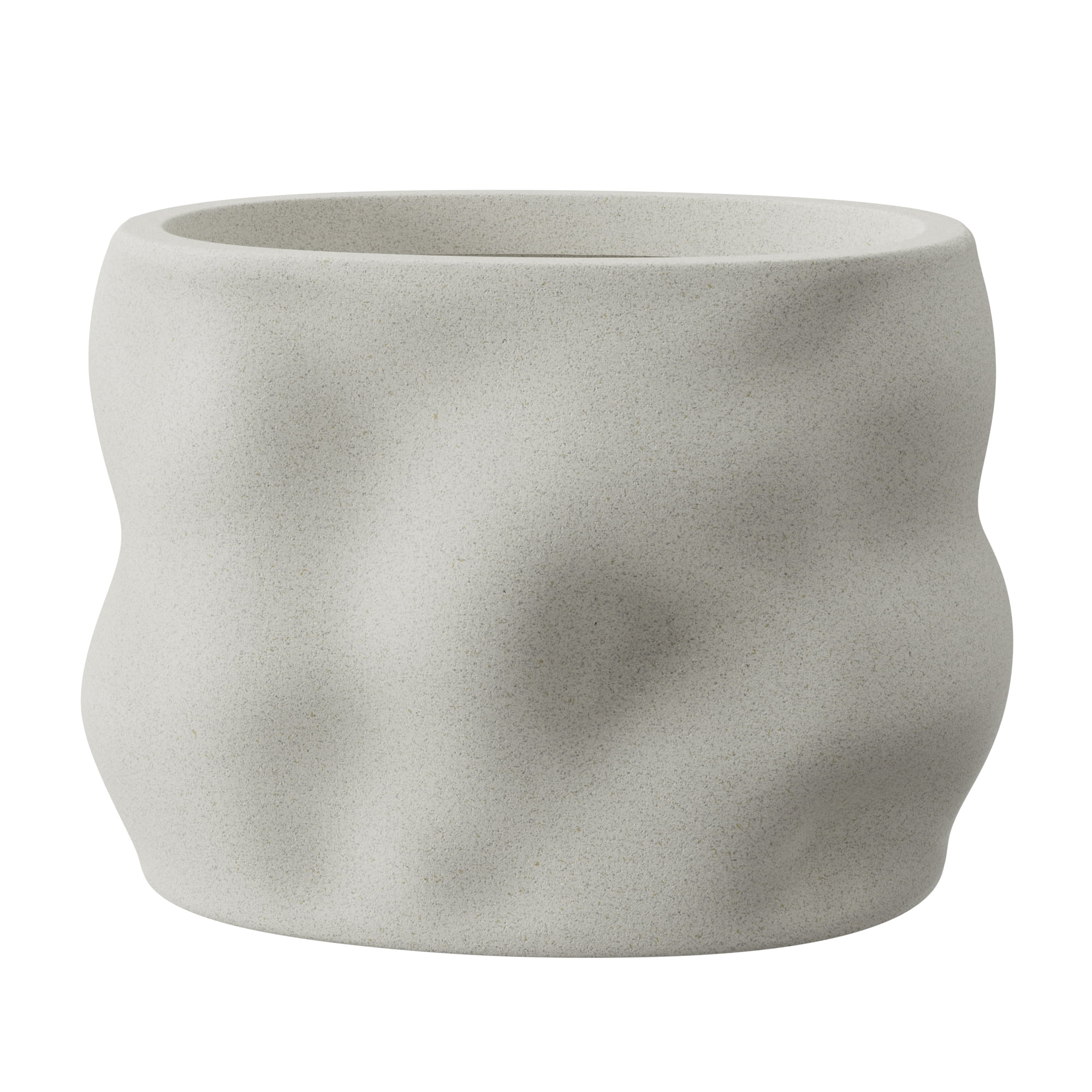 Better Homes & Gardens Mallory 8 inch Resin Planter, White with