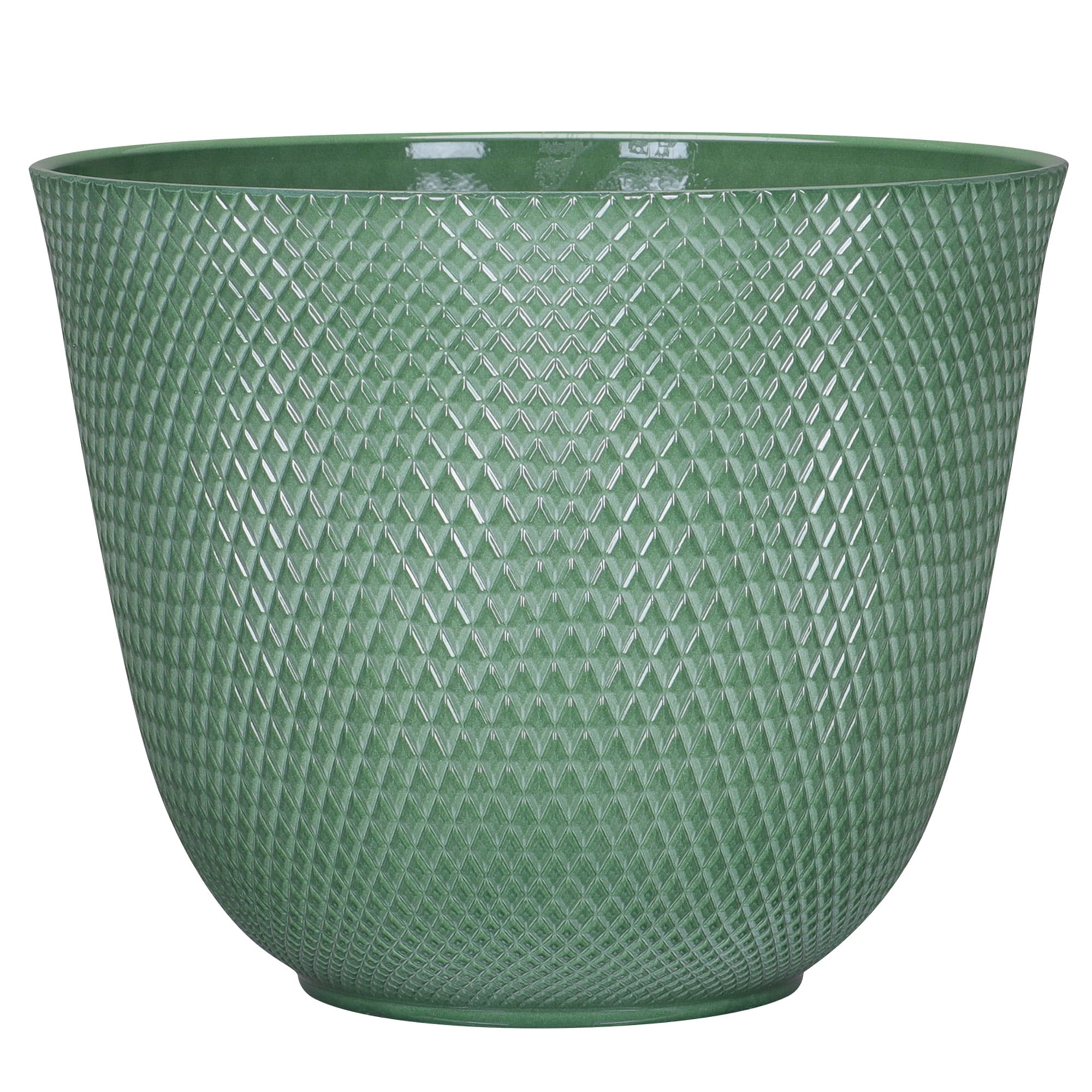 Better Homes & Gardens Lora Green Recycled Resin Planter 12.1in x 9.8in