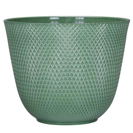 Better Homes & Gardens Lora Green Recycled Resin Planter 12.1in x 9.8in
