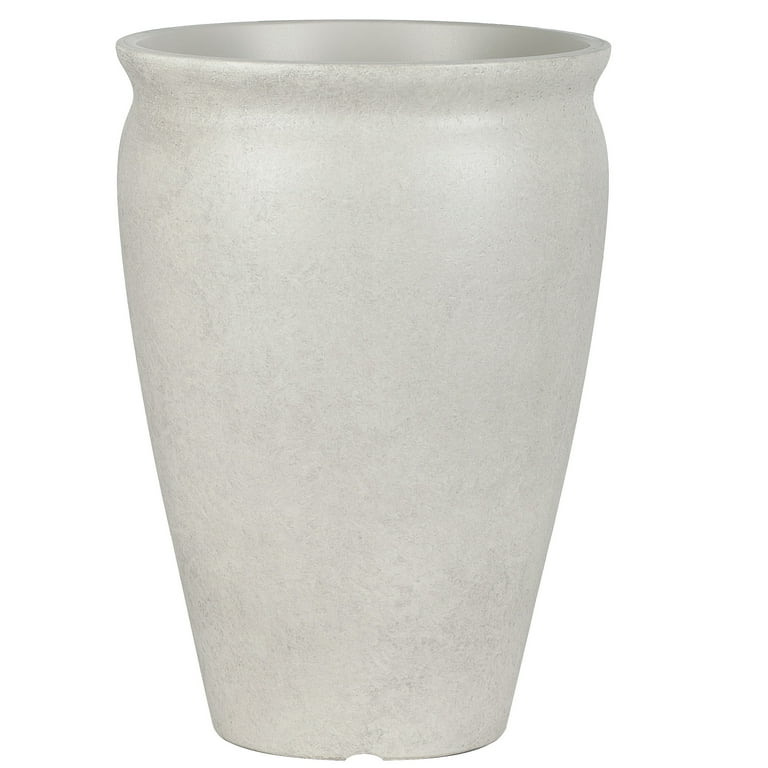 Better Homes & Gardens 14inch Hawthorn Planter Gypsum with Modern