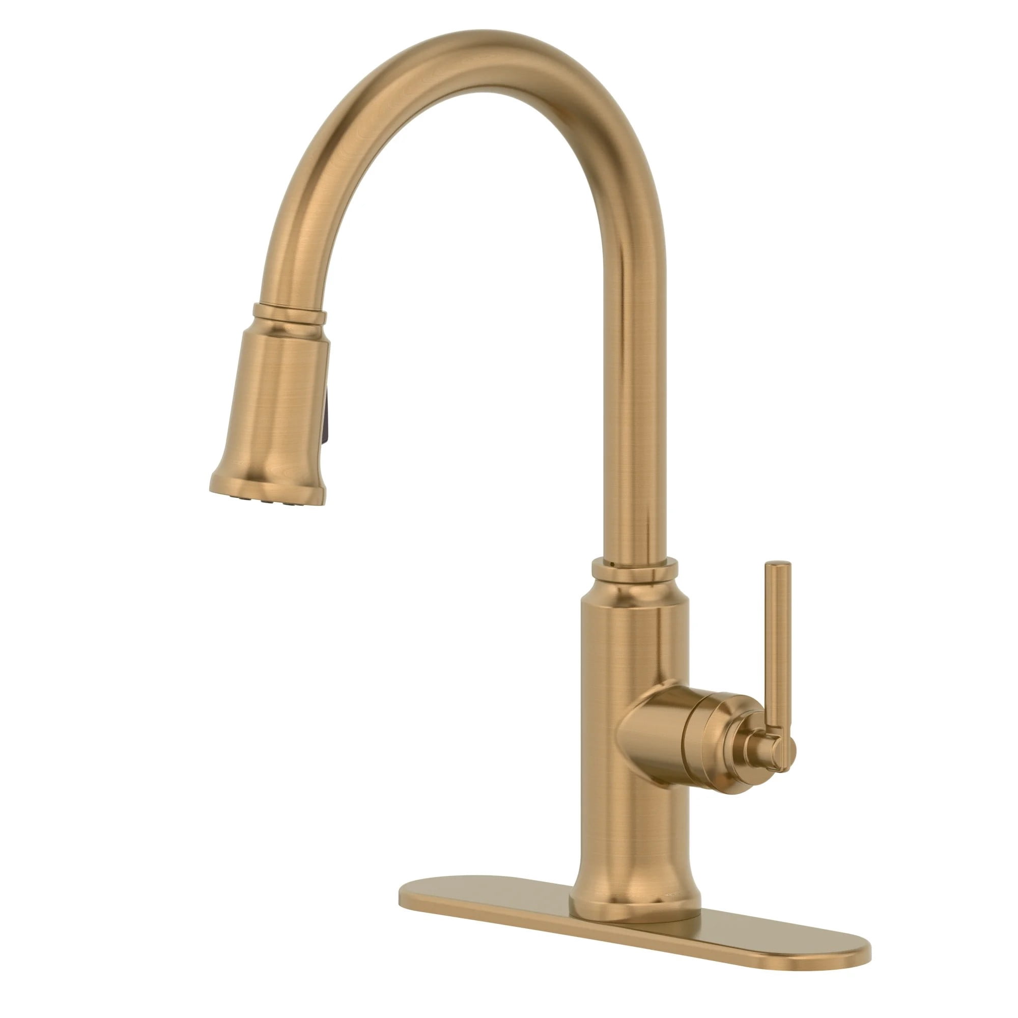 Better Homes & Gardens Modern Heirloom Pull Down Kitchen Faucet, Heritage Gold