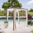 thumbnail image 1 of Better Homes & Gardens Marlow Pergola Outdoor Living Privacy Shade Features - 1 Retractable Pergola Shade and Curtains, Creme, 1 of 8