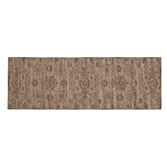 Better Home & Gardens Arty Medallion Runner, 2' x 6', Brown