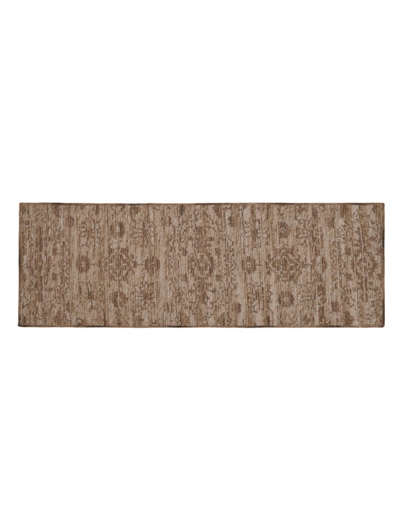 Better Home & Gardens Arty Medallion Runner, 2' x 6', Brown