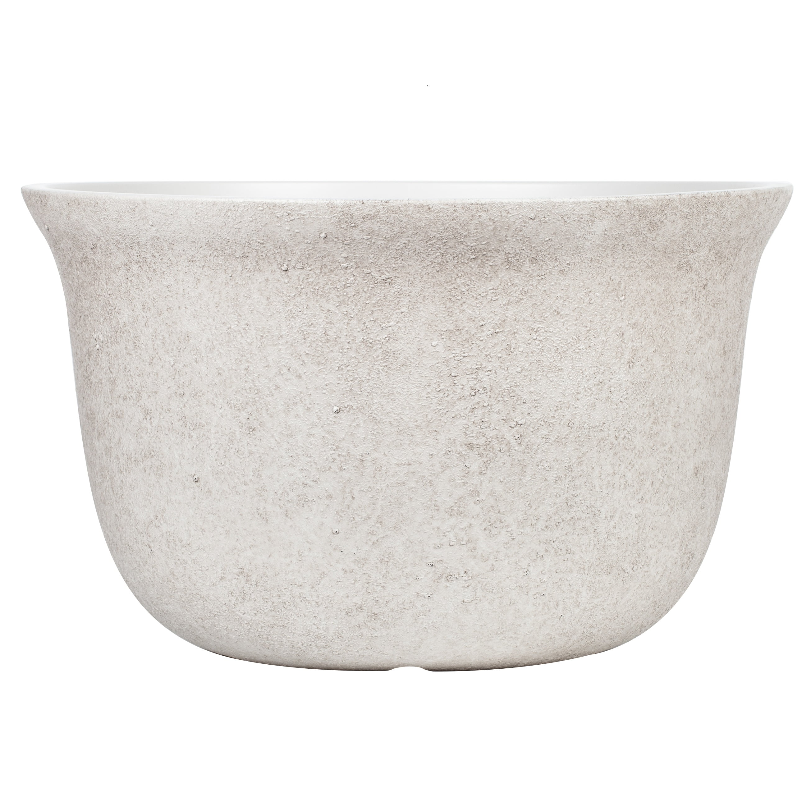 Better Homes & Gardens 20 inch Carmen Planter Gypsum Plant Pot Bowl Shape with Modern Design for Indoor Outdoor Plant