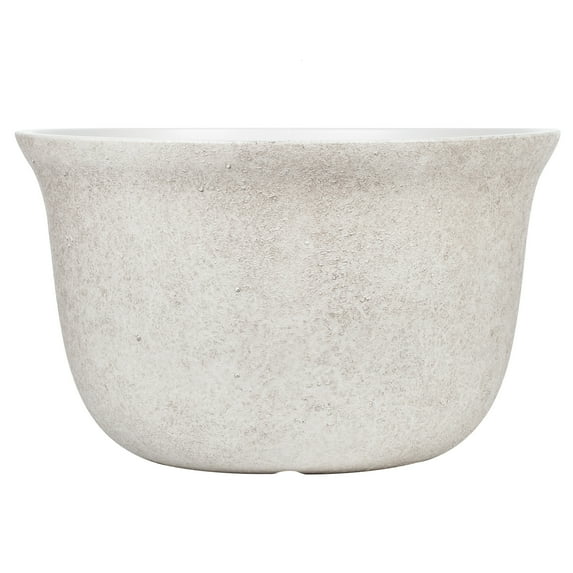 Better Homes & Gardens Carmen 20 in Gypsum Bowl Planter for Indoor and Outdoor Use