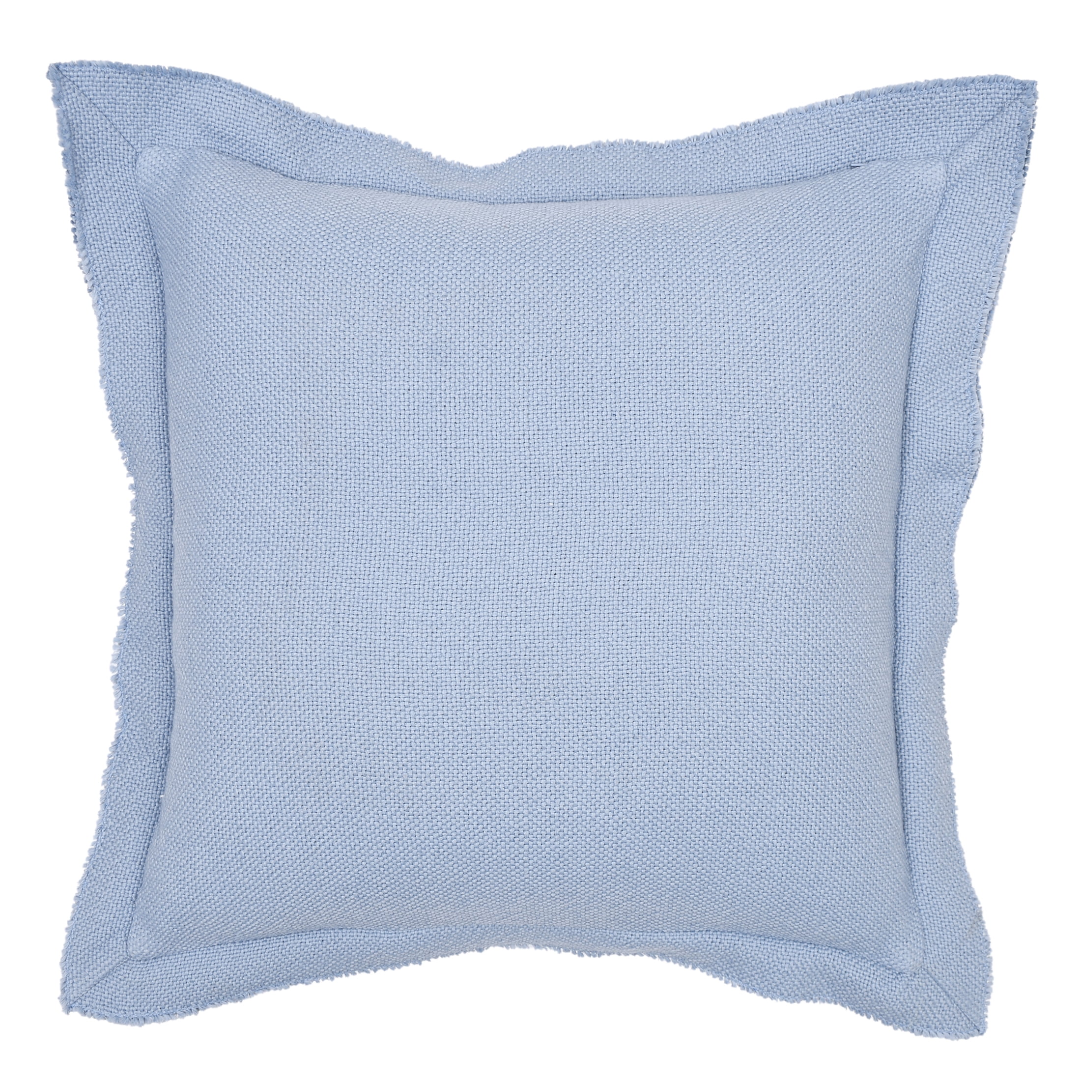 Better Homes & Gardens 20" x 20" Blake Bi-Flange Throw Pillow Cover, Blue Silver