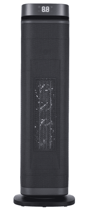Better Homes & Gardens 23-inch Black Tower Heater with Adjustable Thermostat