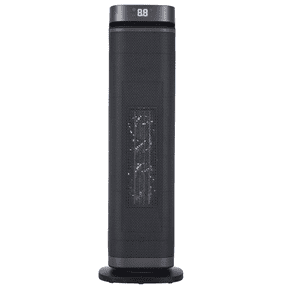 Better Homes & Gardens 23 Inch Tower Heater, Black Finish, Adjustable Thermostat
