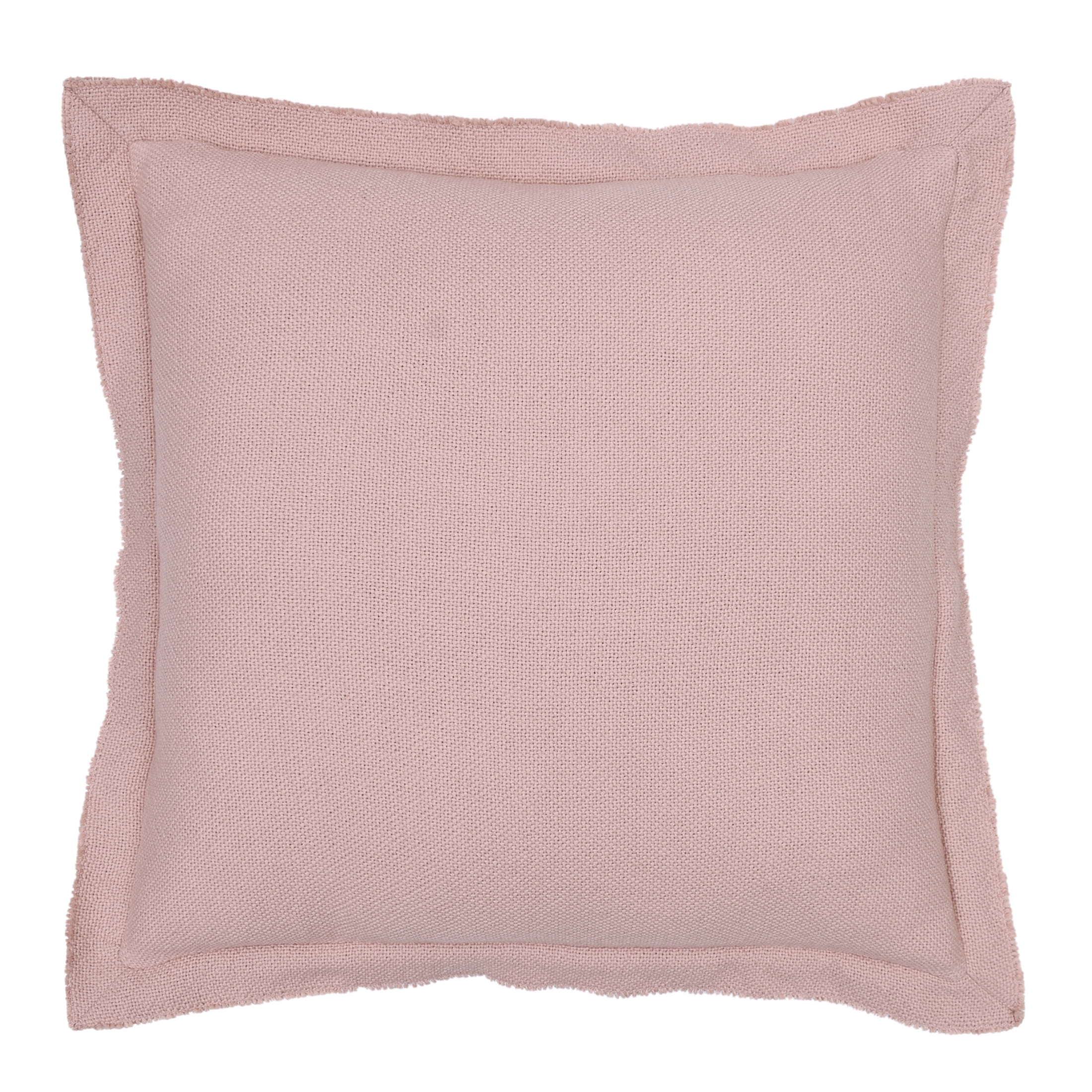 Better Homes & Gardens 24" x 24" Blake Bi-Flange Throw Pillow Cover, Antique Blush
