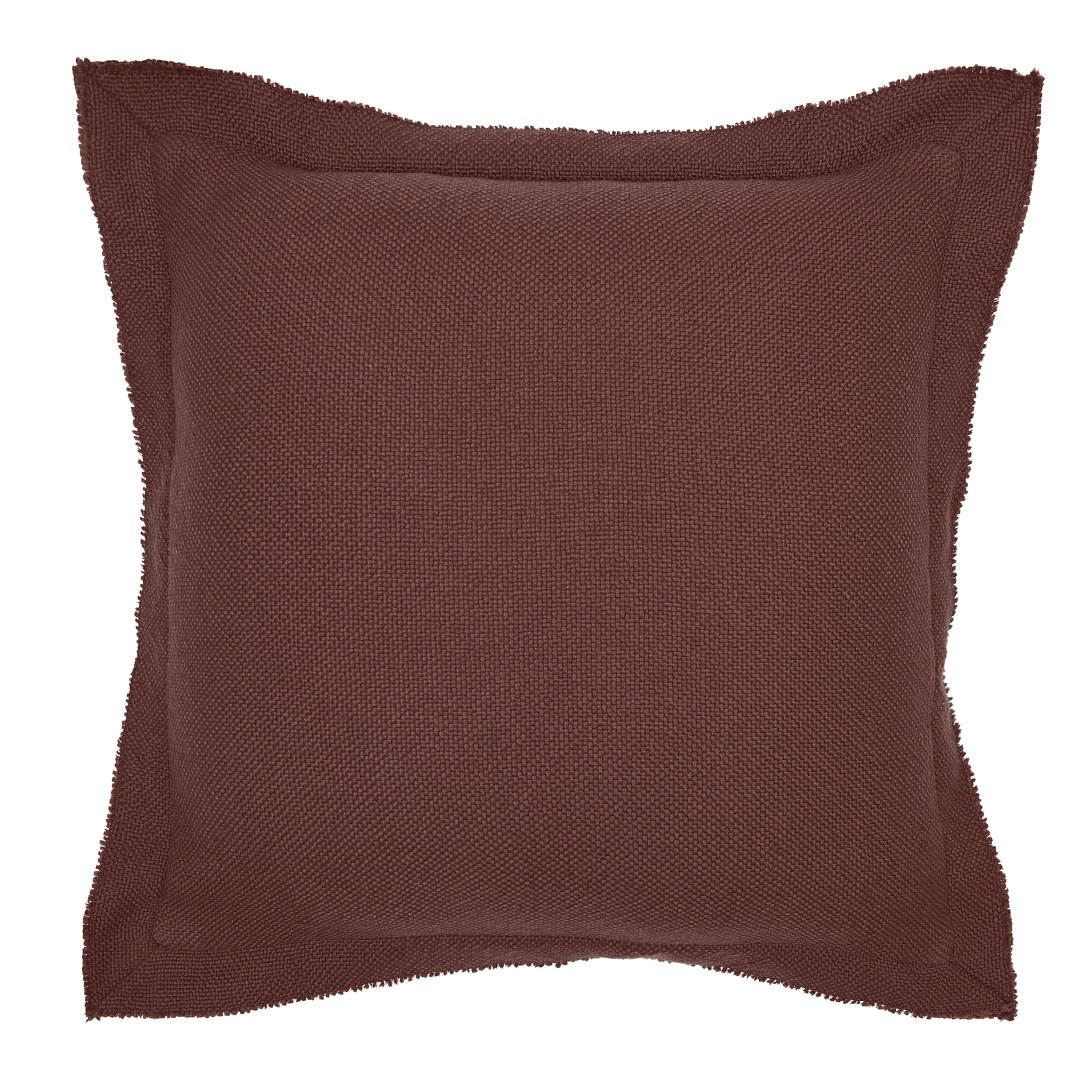 Better Homes & Gardens 24x24 Blake Bi-Flange Throw Pillow Cover, Rich Cocoa