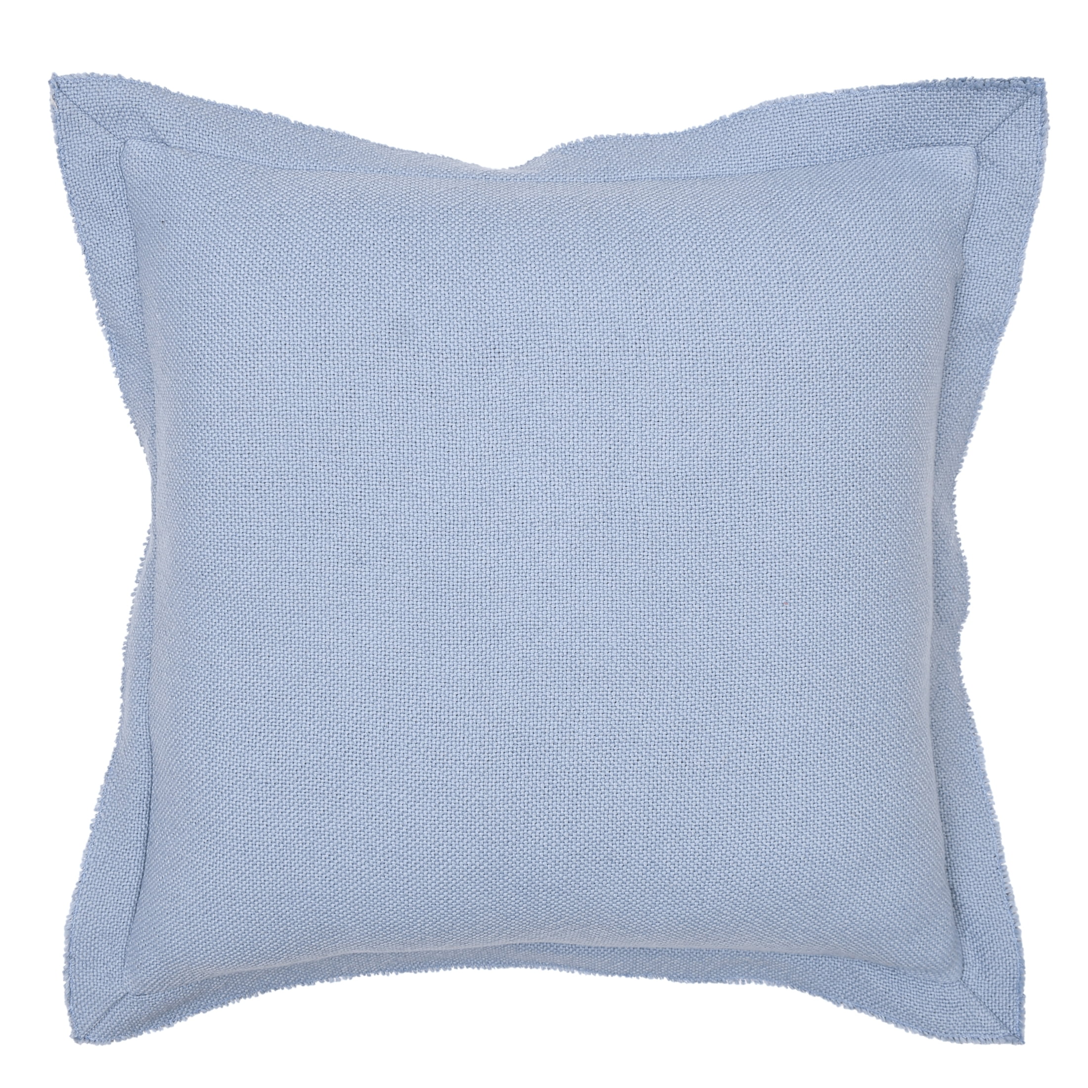 Better Homes & Gardens 24" x 24" Blake Bi-Flange Throw Pillow Cover, Blue Silver