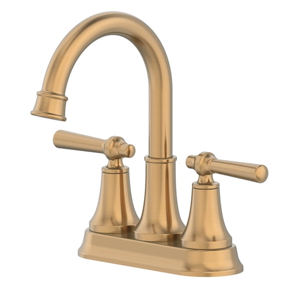 Better Homes & Gardens Modern Heirloom 4" Centerset Bathroom Faucet in Heritage Gold