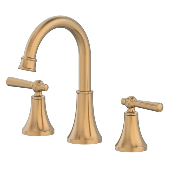 Better Homes & Gardens Modern Heirloom 8" Widespread Bathroom Faucet in Heritage Gold
