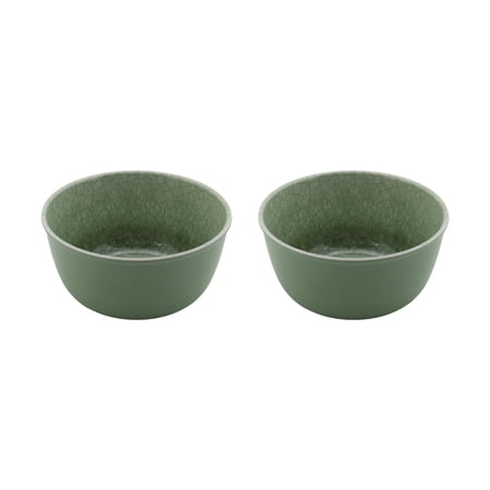 Better Homes & Gardens Green Reactive Bamboo Melamine Dip Bowls, 2 Count