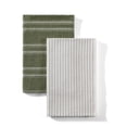 thumbnail image 1 of Better Homes & Gardens Cotton Waffle Kitchen Towel 2-Pack, Dark Cilantro, 1 of 5