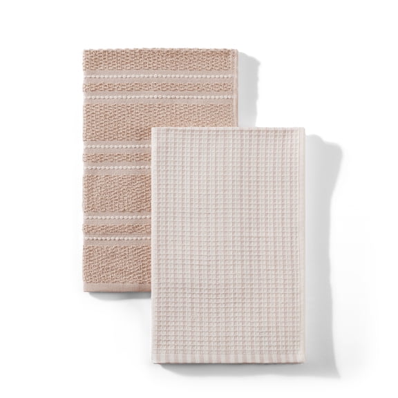 Better Homes & Gardens Latte Swirl Kitchen Towels 2-Pack