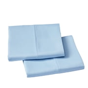 Better Homes & Gardens 2-Piece 300 Thread Count Blue Drop Cotton Sateen Pillowcase Set, Standard/Queen