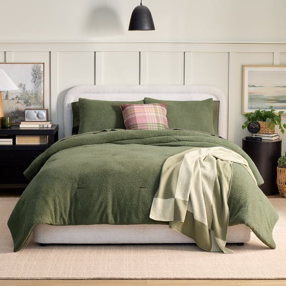 Better Homes & Gardens 3-Piece Cypress Tree Cozy Knit Comforter Set, Full/Queen