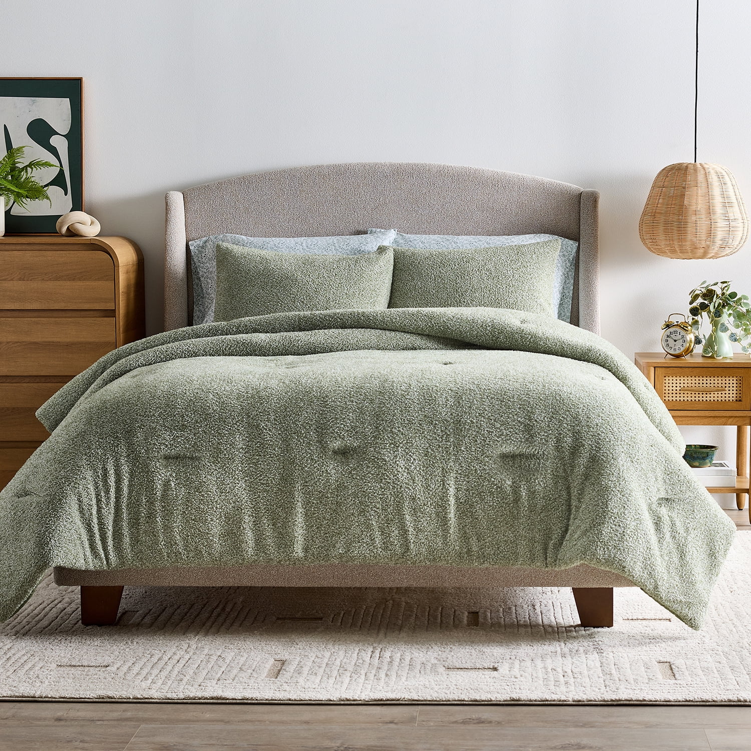 Better Homes & Gardens, King, Comforter Set with Shams - Soft and Cozy, Green
