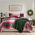 thumbnail image 1 of Better Homes & Gardens King Comforter Set, All-Season, 3-Piece, Holiday Plaid Cozy Knit, 1 of 9