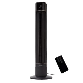 Better Homes & Gardens 40 in Tower Fan with LED Display, 3-Speed Settings, Remote Control, Black, BHS2803696724BV