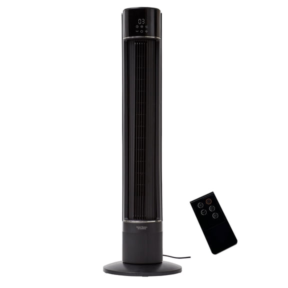 Better Homes & Gardens 40-Inch Black Tower Fan with LED Display and 3-Speed Settings
