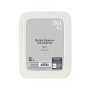 Better Homes & Gardens – 5x7 Picture Frame – White Ceramic Ribbed Tabletop Photo Frame