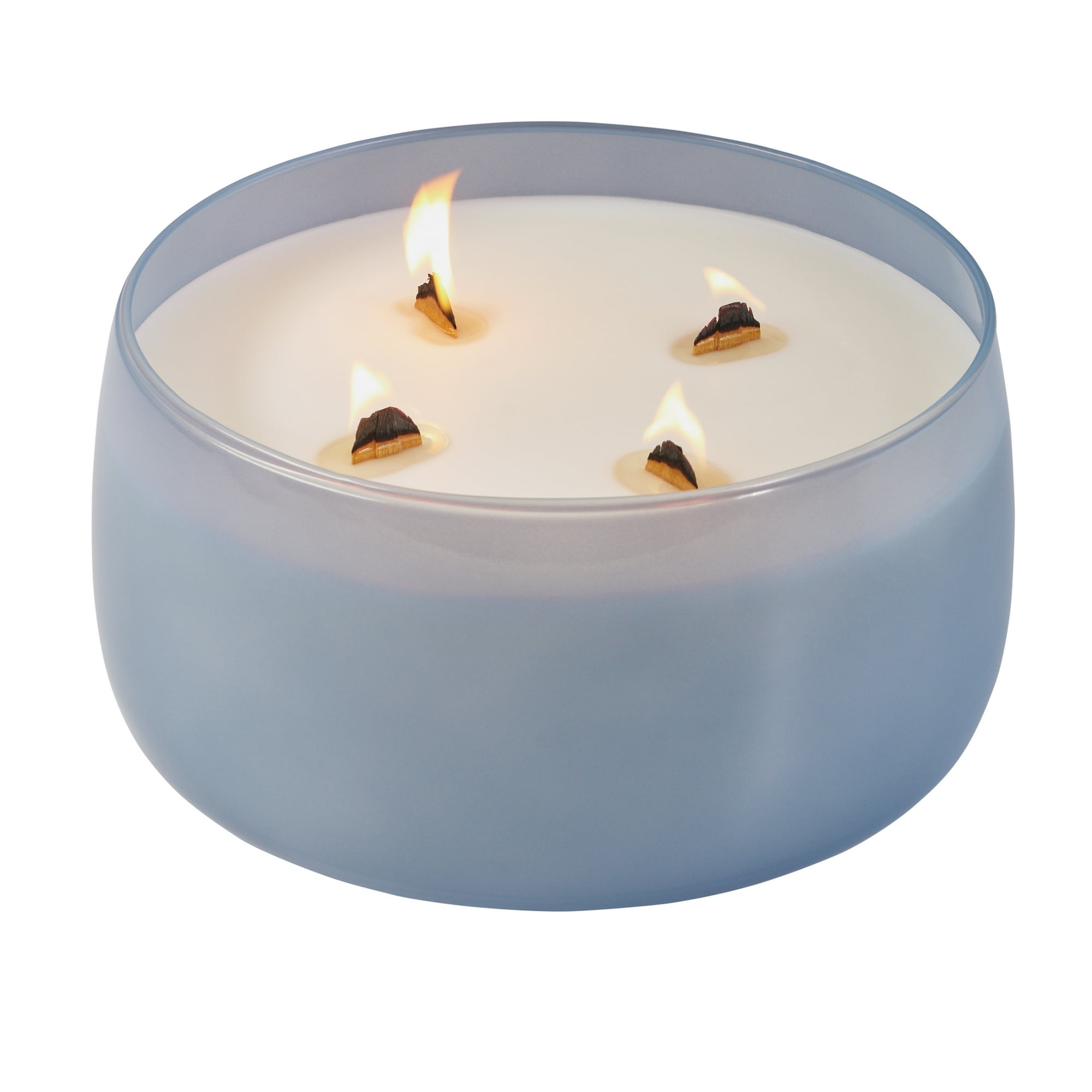 Better Homes & Gardens Intense Oceanside Flannel Scented Wooden 4-Wick Glass Jar Candle 60oz.