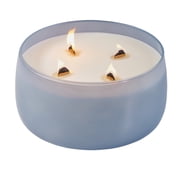 Better Homes & Gardens Oceanside Flannel Wooden 4-Wick Glass Jar Candle, 60 oz