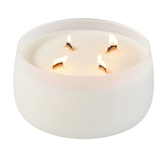 Better Homes & Gardens Intense Salted Coconut Mahogany Scented Wooden 4-Wick Glass Jar Candle 60oz.